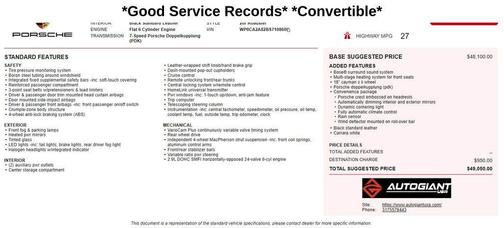 Carrara White 2011 Porsche Boxster Base