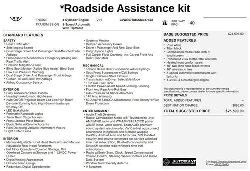 Pure White 2019 Volkswagen Jetta 1.4T SEL