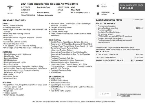 2021 Tesla Model S Plaid