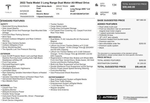 2022 Tesla Model 3 Long Range