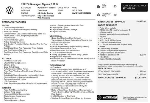 2022 Volkswagen Tiguan 2.0T S