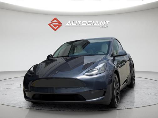 Gray 2023 Tesla Model Y Performance Dual Motor All-Wheel Drive