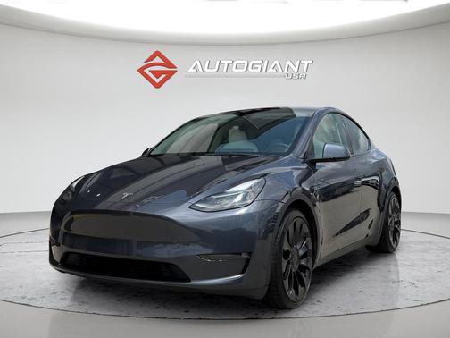 Gray 2023 Tesla Model Y Performance Dual Motor All-Wheel Drive
