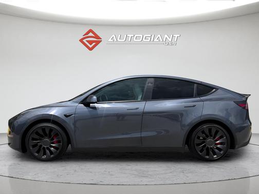 Gray 2023 Tesla Model Y Performance Dual Motor All-Wheel Drive