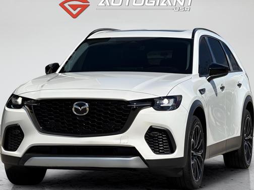 Rhodium White Premium 2025 Mazda CX-70 PHEV Premium Package