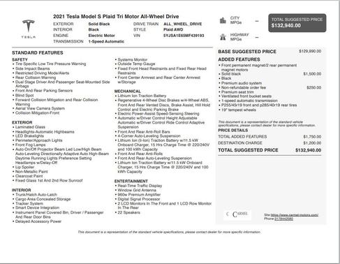 2021 Tesla Model S Plaid