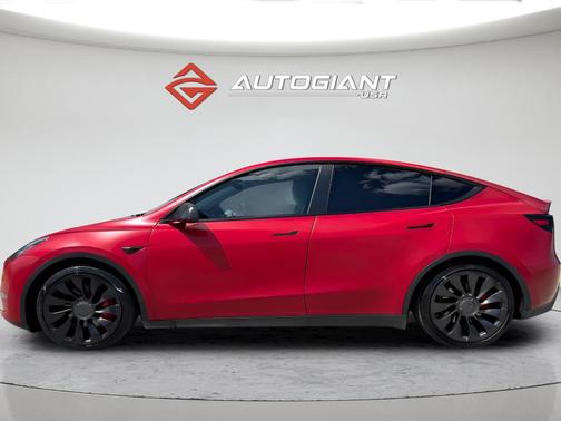 Red Multi-Coat 2020 Tesla Model Y Performance Dual Motor All-Wheel Drive