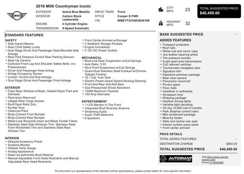 2019 MINI Countryman Cooper S
