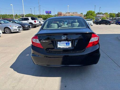 Crystal Black Pearl 2012 Honda Civic LX