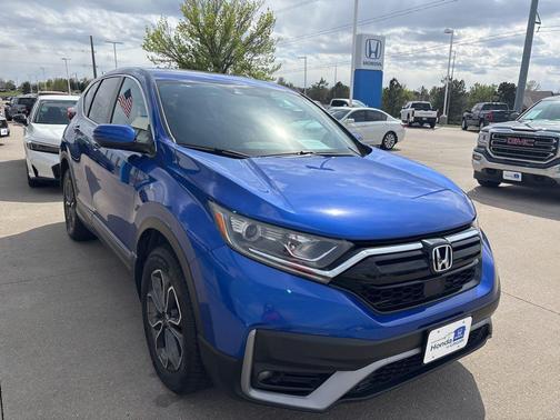 Blue 2020 Honda CR-V AWD EX