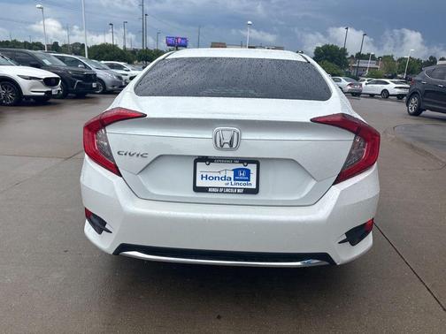 Platinum White Pearl 2019 Honda Civic LX
