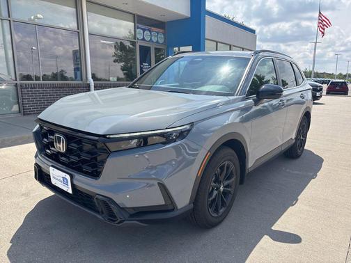 Gray 2025 Honda CR-V Hybrid Sport AWD