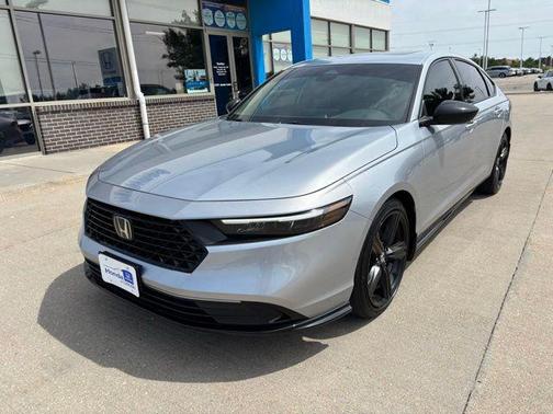 Solar Silver Metallic 2025 Honda Accord Hybrid Sport-L