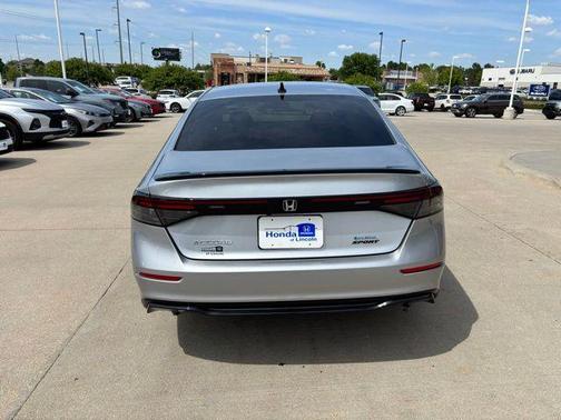 Solar Silver Metallic 2025 Honda Accord Hybrid Sport-L