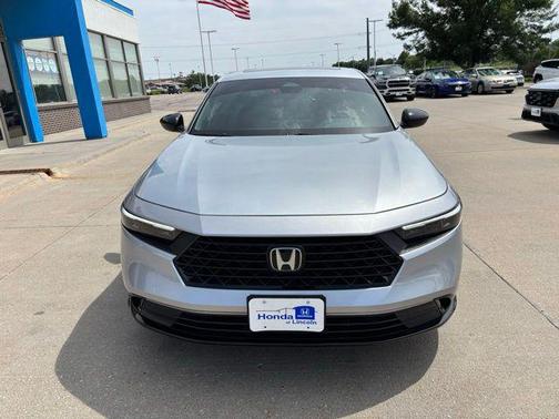 Solar Silver Metallic 2025 Honda Accord Hybrid Sport-L
