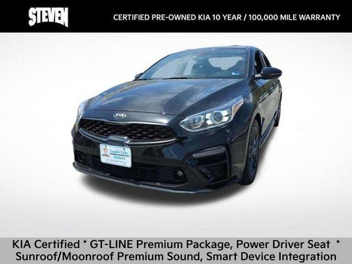 Aurora Black 2021 Kia Forte GT-Line