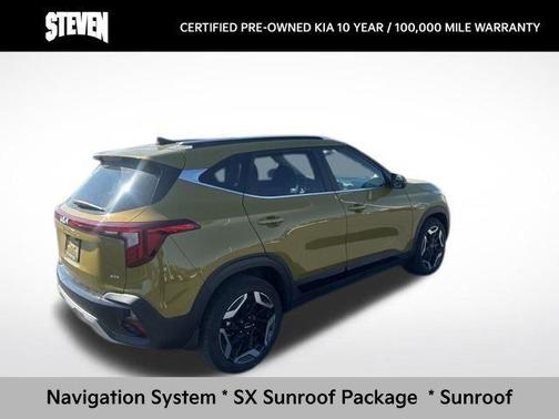 Valais Green 2024 Kia Seltos SX Turbo