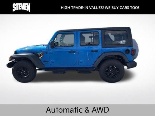 Hydro Blue Pearlcoat 2021 Jeep Wrangler Willys