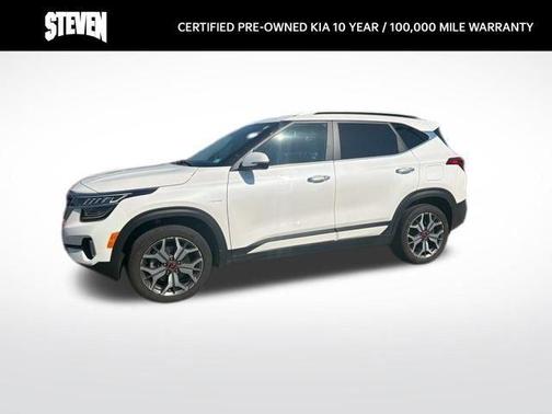 Snow White Pearl 2023 Kia Seltos SX Turbo