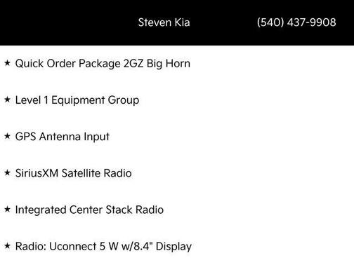 2023 RAM 2500 Big Horn Crew Cab 4x4 6'4' Box