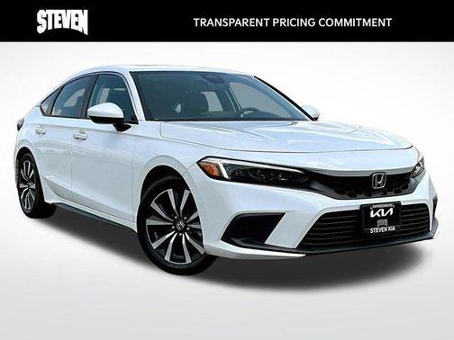 Platinum White Pearl 2024 Honda Civic EX-L