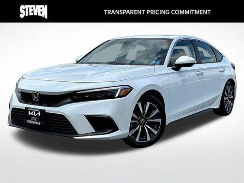 Platinum White Pearl 2024 Honda Civic EX-L