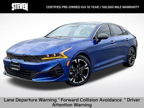 Sapphire Blue 2022 Kia K5 GT-Line