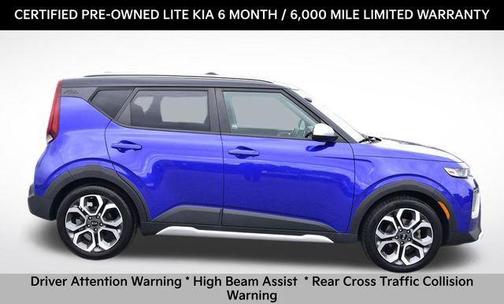 Neptune Blue/Black Roof 2021 Kia Soul X-Line