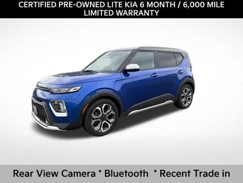 Neptune Blue/Black Roof 2021 Kia Soul X-Line