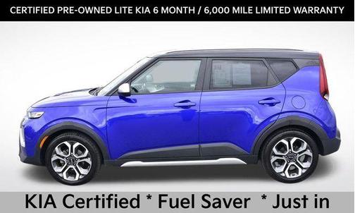 Neptune Blue/Black Roof 2021 Kia Soul X-Line