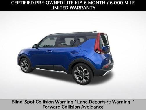 Neptune Blue/Black Roof 2021 Kia Soul X-Line