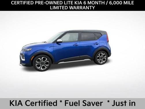 Neptune Blue/Black Roof 2021 Kia Soul X-Line
