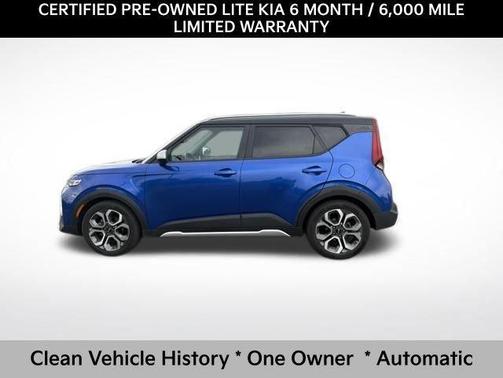 Neptune Blue/Black Roof 2021 Kia Soul X-Line