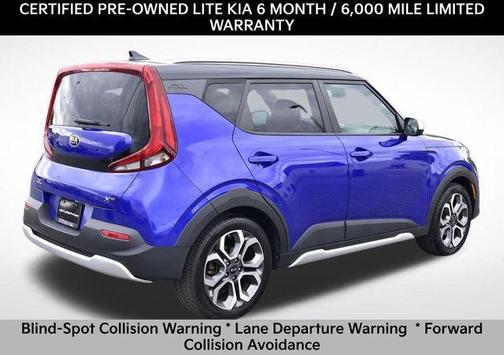 Neptune Blue/Black Roof 2021 Kia Soul X-Line