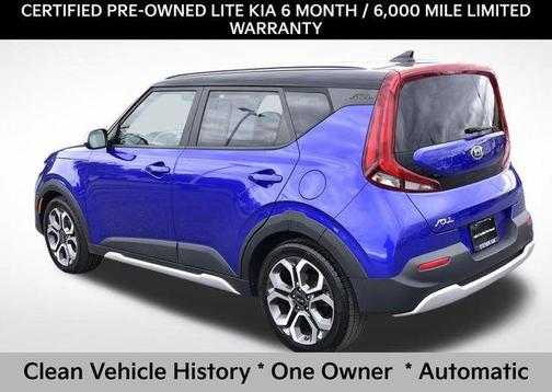 Neptune Blue/Black Roof 2021 Kia Soul X-Line