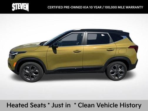 Valais Green/Black Roof 2024 Kia Seltos S