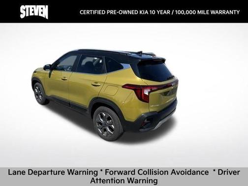 Valais Green/Black Roof 2024 Kia Seltos S