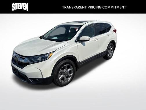 White Diamond Pearl 2018 Honda CR-V EX-L