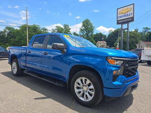 Glacier Blue Metallic 2022 Chevrolet Silverado 1500 Custom