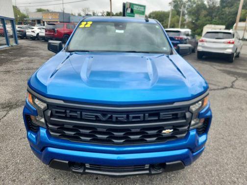 Glacier Blue Metallic 2022 Chevrolet Silverado 1500 Custom