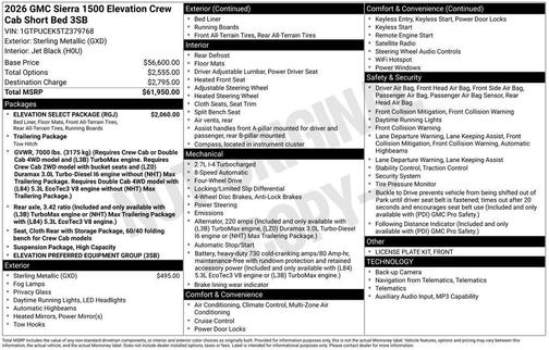 Sterling 2026 GMC Sierra 1500 Elevation