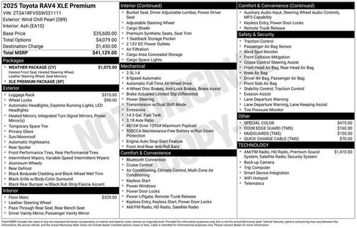 2025 Toyota RAV4 XLE Premium