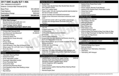 2017 GMC Acadia SLT-1