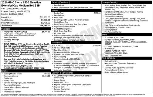 Sterling 2026 GMC Sierra 1500 Elevation