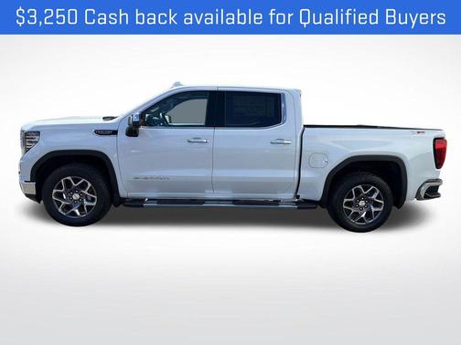 Glacier White 2026 GMC Sierra 1500 SLT