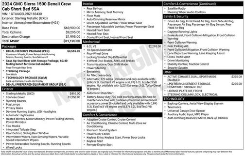 Sterling 2024 GMC Sierra 1500 Denali