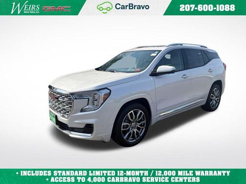 White Frost Tri-Coat 2023 GMC Terrain Denali