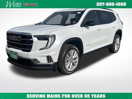 Glacier White 2026 GMC Acadia Elevation