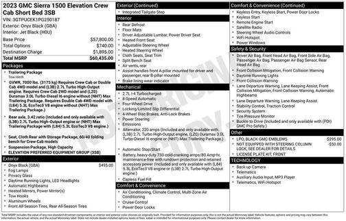 2023 GMC Sierra 1500 Elevation