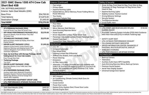 Satin Steel Metallic 2021 GMC Sierra 1500 AT4